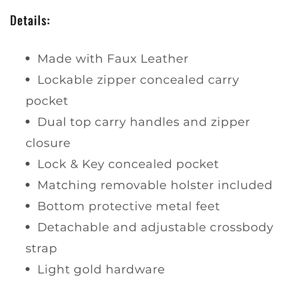 NWT Jessie James Kate Concealed Carry Lock and Key Satchel with Coin Pouch - Picture 12 of 16